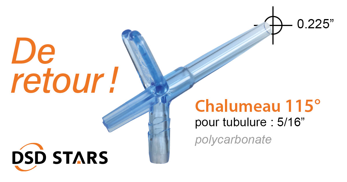 De retour ! Chalumeaux 115° en Polycarbonate