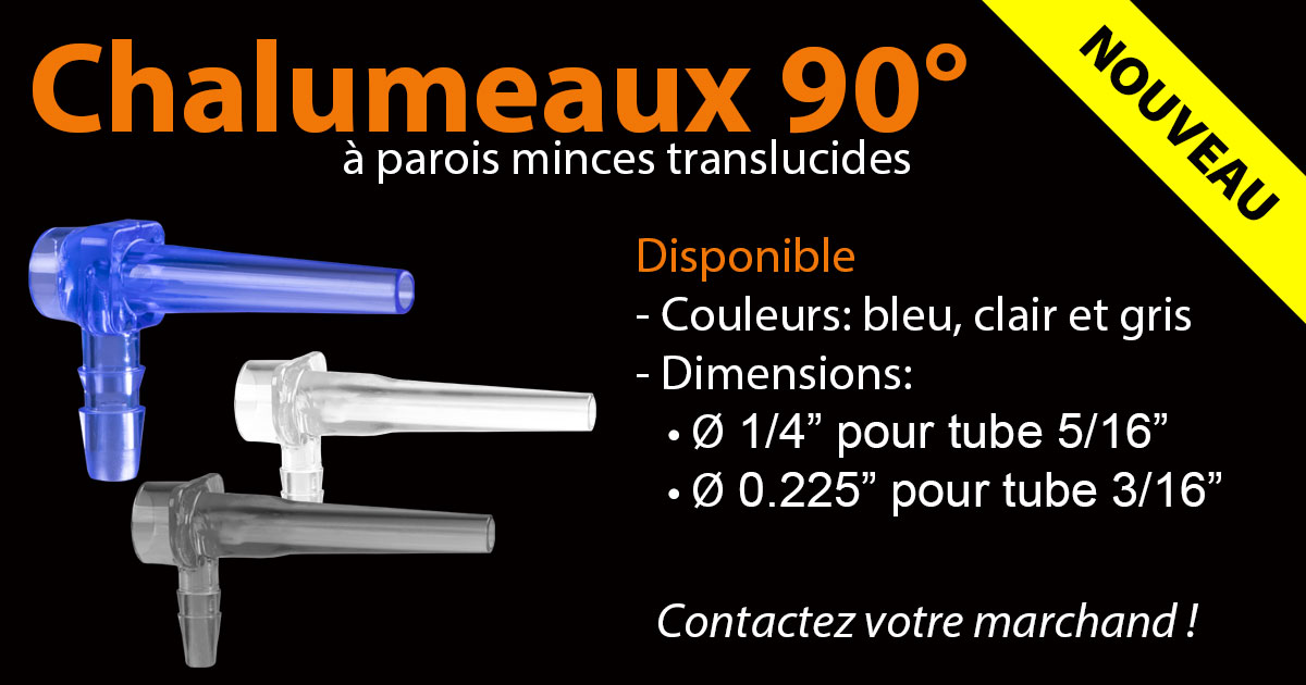 Nouveaux chalumeaux 90° translucides